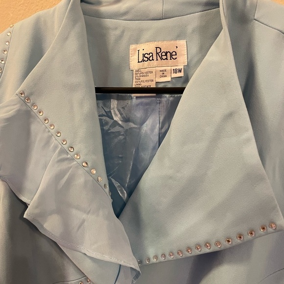 Lisa Rene Baby Blue Jacket - Picture 3 of 7